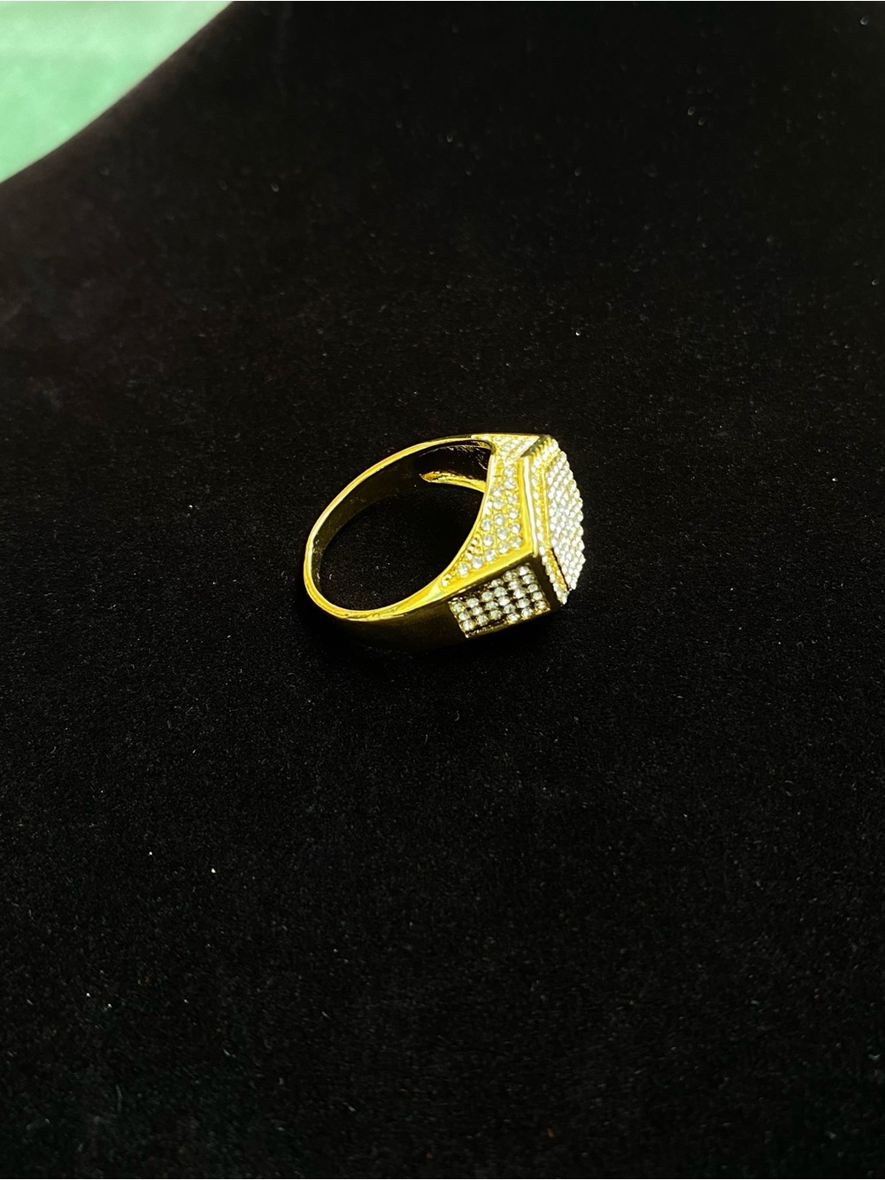 Gold hexagon ring - Picture 6 of 7